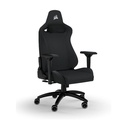 Silla Gamer Corsair TC200 Soft Fabric CF-9010049-WW - Ajustable, tela suave y transpirable, estructura de acero, apoyabrazos, color negro