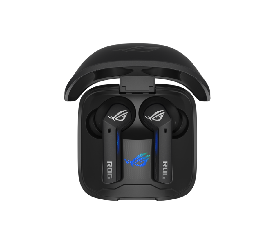 Auricular ROG Cetra True Wireless 90YH03G1-B5UA00 - Audífonos gamer con Micrófono, cancelacion de ruido ANC, sonido envolvente virtual 7.1, Resistente al agua IPX4, compatible con PC, Mac, Nintendo Switch, dispositivos móviles, color negro 90YH03G1-B5UA00