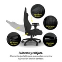 Silla Gamer Corsair TC200 Soft Fabric CF-9010049-WW - Ajustable, tela suave y transpirable, estructura de acero, apoyabrazos, color negro