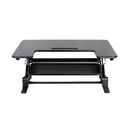 Mesa VIVO DESK-V000V - Convertidor de escritorio para trabajar de pie o sentado, ergonómico, superficie hasta 36", soporta hasta 33lbs, ajuste de altura desde 6.5" hasta 17", color negro.
