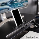 Mesa VIVO DESK-V000V - Convertidor de escritorio para trabajar de pie o sentado, ergonómico, superficie hasta 36", soporta hasta 33lbs, ajuste de altura desde 6.5" hasta 17", color negro.
