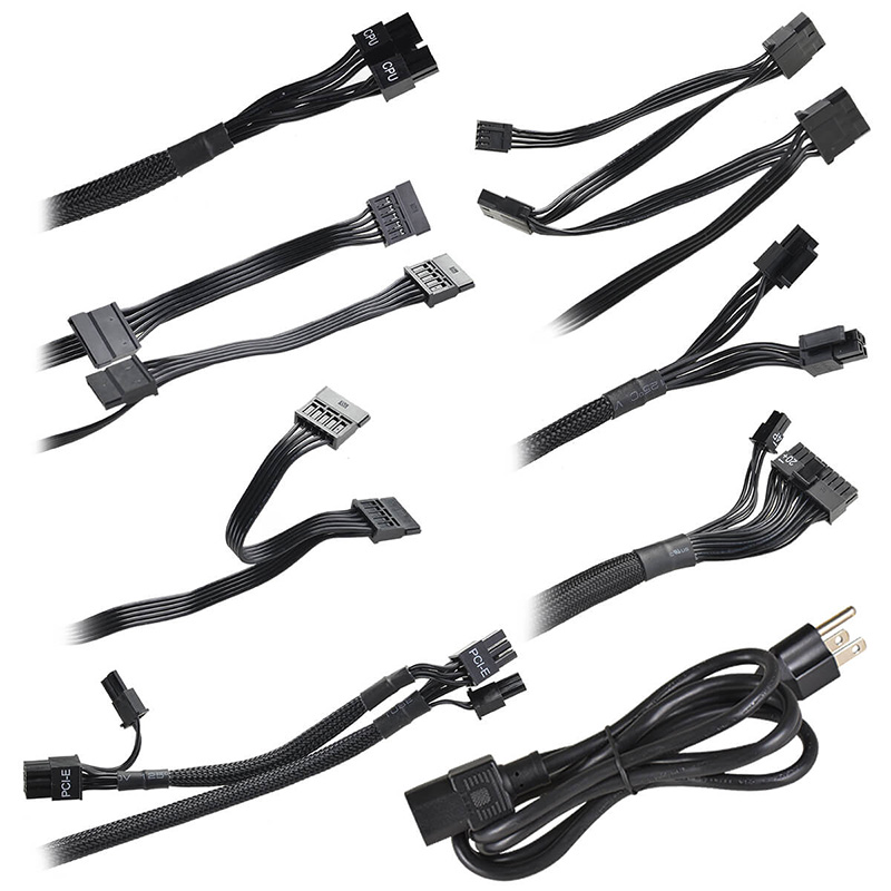 Fuente de Poder EVGA 500W BV - Potencia de 500W, 24 pines ATX, conectores 1x 4+4 pin, 2x 6+2 pin PCI-Express, 4x SATA, abanico silencioso 120mm, 80 plus bronce 100-BV-0500-K1