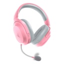 Auricular Razer Barracuda X - Audífono con micrófono inálambrico para gamer, cancelación de ruido, micrófono cardioide extraible, 2,4GHz, 3.5mm, usb tipo-C, PlayStation, Nintendo Switch, Android, color rosado. RZ04-03800300-R3M1