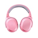 Auricular Razer Barracuda X - Audífono con micrófono inálambrico para gamer, cancelación de ruido, micrófono cardioide extraible, 2,4GHz, 3.5mm, usb tipo-C, PlayStation, Nintendo Switch, Android, color rosado. RZ04-03800300-R3M1