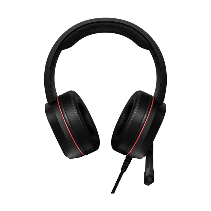Auricular ADATA XPG Emix H20 - Audífono alámbrico con micrófono para gamer, iluminación rgb, sonido envolvente 7.1, conector usb, color negro/rojo. EMIX H20