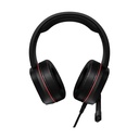 Auricular ADATA XPG Emix H20 - Audífono alámbrico con micrófono para gamer, iluminación rgb, sonido envolvente 7.1, conector usb, color negro/rojo. EMIX H20