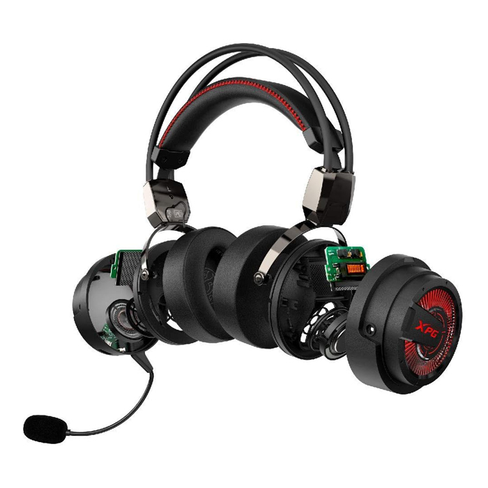 Auricular ADATA XPG PRECOG ANALOG - Audífono alámbrico con micrófono para gamer, sonido envolvente, conector 3.5mm, color negro.
