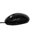 Mouse Argom - Ratón óptico, ergonómico, 800 dpi, 3 botones, usb, color negro.