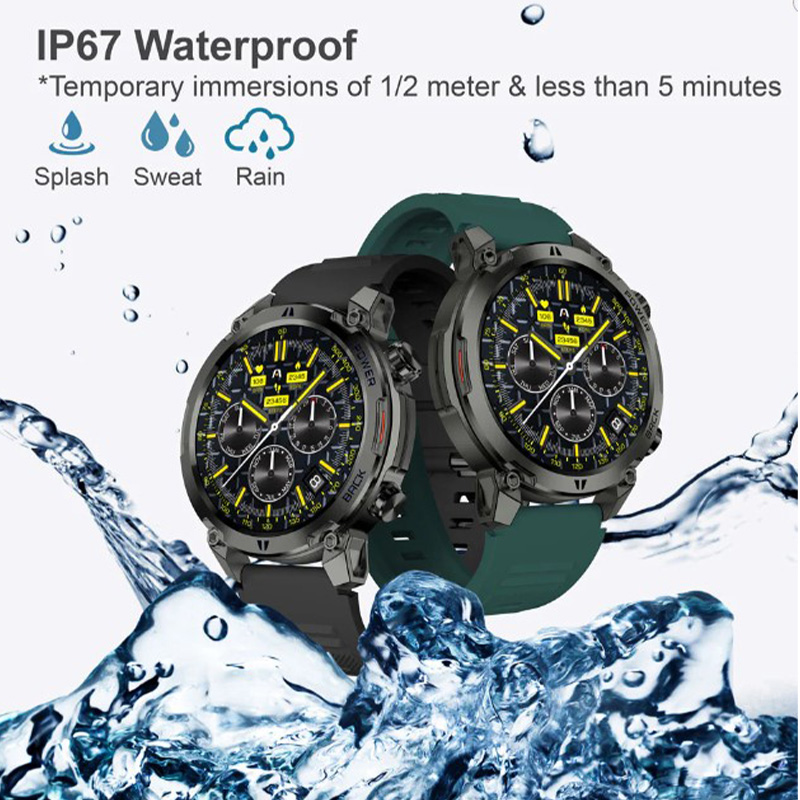 Reloj inteligente Argom Skeiwatch C70 ARG-WT-6070BL - Pantalla TFT 1.39" , Bluetooth 5.3, IP67, Correa Adicional, Azul