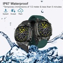 Reloj inteligente Argom Skeiwatch C70 ARG-WT-6070BL - Pantalla TFT 1.39" , Bluetooth 5.3, IP67, Correa Adicional, Azul