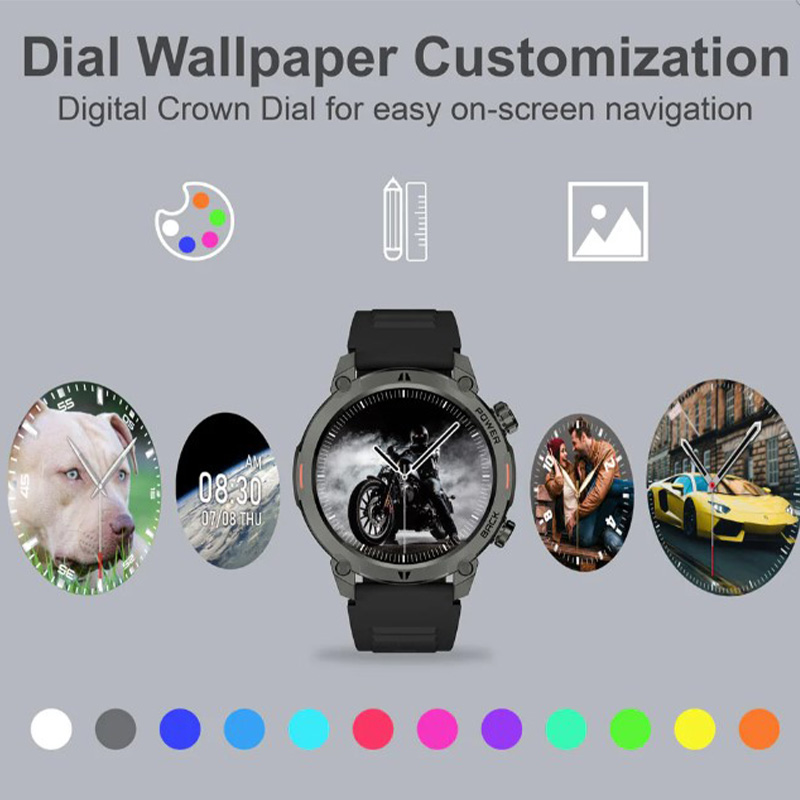 Reloj inteligente Argom Skeiwatch C70 ARG-WT-6070BL - Pantalla TFT 1.39" , Bluetooth 5.3, IP67, Correa Adicional, Azul