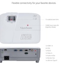 Viewsonic PA503W - 3600 Lumens, Resolución WXGA (1280x800), 22000:1, Lámpara Hasta 15000 Horas, HDMI, VGA, RS232, PA503W.