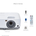 Viewsonic PA503W - 3600 Lumens, Resolución WXGA (1280x800), 22000:1, Lámpara Hasta 15000 Horas, HDMI, VGA, RS232, PA503W.