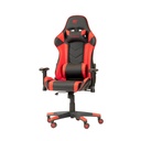 Silla para Gamers Havit GC932 - Reposacabezas Ajustable, Almohadillas Lumbares, reposabrazos, Negro/Rojo GC932-BKR