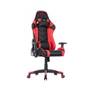 Silla para Gamers Havit GC932 - Reposacabezas Ajustable, Almohadillas Lumbares, reposabrazos, Negro/Rojo GC932-BKR
