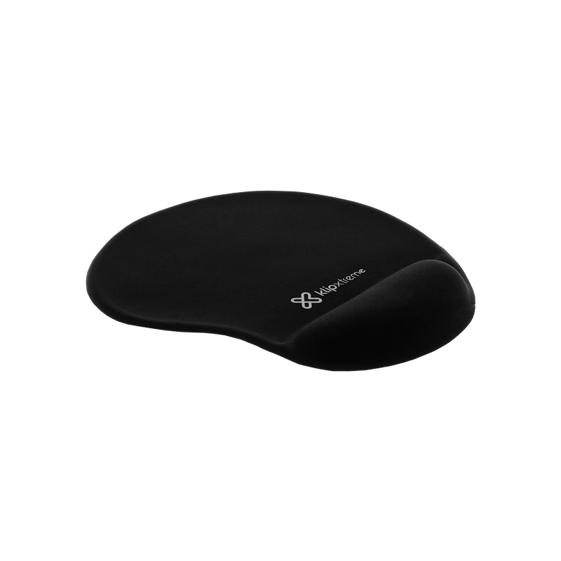 Mousepad Klip KMP-100B - Mouse Pad de Gel, dimensiones 250x215x20mm, color negro.