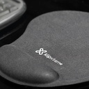 Mousepad Klip KMP-100B - Mouse Pad de Gel, dimensiones 250x215x20mm, color negro.