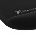 Mousepad Klip KMP-100B - Mouse Pad de Gel, dimensiones 250x215x20mm, color negro.