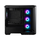 Caja Micro- ATX Tower MAG PANO M100R PZ - ARGB, 1 x USB 3.2 Gen 1 Tipo-A, 1 x USB 3.2 Gen 2x2 Tipo-C, 1 x Salida de audio/Entrada de micrófono, 1 x Botón de interruptor LED,1 x Botón de encendido, Color Negro. MAG PANO M100R PZ