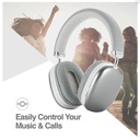 Auricular Argom ARG-HS-2553WT Ultimate Sound BT Live - Audífonos con micrófono, inalámbrico, Bluetooth, color Blanco.