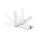 Adaptador USB Inalámbrico N TP-Link TL-WN822N - 300Mbps, 802.11n/g/b, usb 2.0, 3dBi, antena dual omnidireccional.