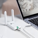 Adaptador USB Inalámbrico N TP-Link TL-WN822N - 300Mbps, 802.11n/g/b, usb 2.0, 3dBi, antena dual omnidireccional.