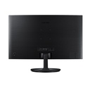 Monitor Curvo Samsung LC24F390FHNXZA - Pantalla 23.5" LED FHD, resolución 1920 x 1080, mega contraste, 250cd/m2, 4ms, D-Sub (vga),hdmi, color negro.