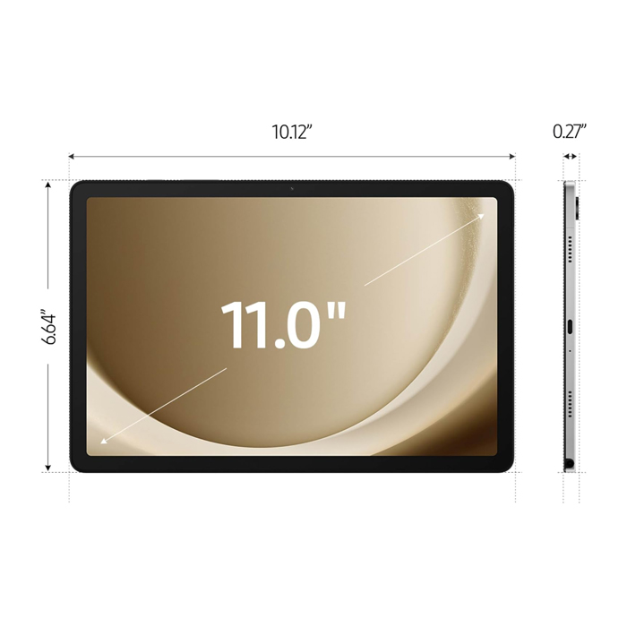 Tablet Samsung Galaxy Tab A9+ (X210) - 128GB de 11", 6GB RAM, Wifi, Bluetooth, MicroSD, Android 13 , Color Plateado SM-X210