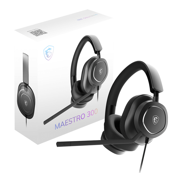 Auricular MSI Gaming Maestro 300 - Audífonos gamer, micrófono,  USB-C, compatible con PC, Mac, PS, Nintendo Switch, dispositivos móviles, color Negro Maestro 300