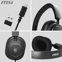 Auricular MSI Gaming Maestro 300 - Audífonos gamer, micrófono,  USB-C, compatible con PC, Mac, PS, Nintendo Switch, dispositivos móviles, color Negro Maestro 300