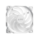 Abanico XPG Vento 120 ARGB - Para gabinete, caja 120mm, hasta 1200 RPM, conector 3 pines, 21dBA, color blanco. VENTO120ARGB-WHCWW
