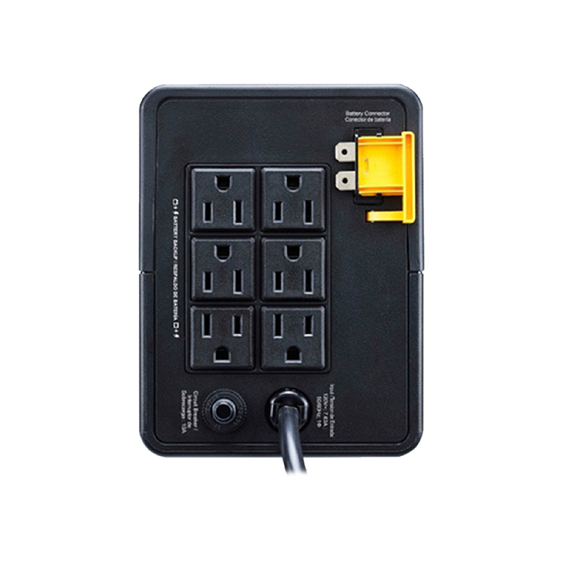 Batería de Respaldo APC Back-UPS 1200VA - De 1200VA/650W, AVR, línea interactiva, 6x NEMA 5-15R.
