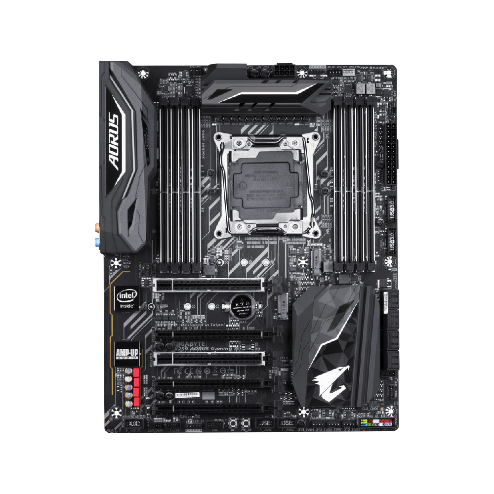 Tarjeta Madre Intel GIGABYTE x299 GAMING 3 con RGB Fusion - Socket LGA2066 Intel X299, 8x DDR4 4266MHz+(OC) t, 4x PCIe 3.0 x16, USB 3.1, M.2. X299 AORUS Gaming 3