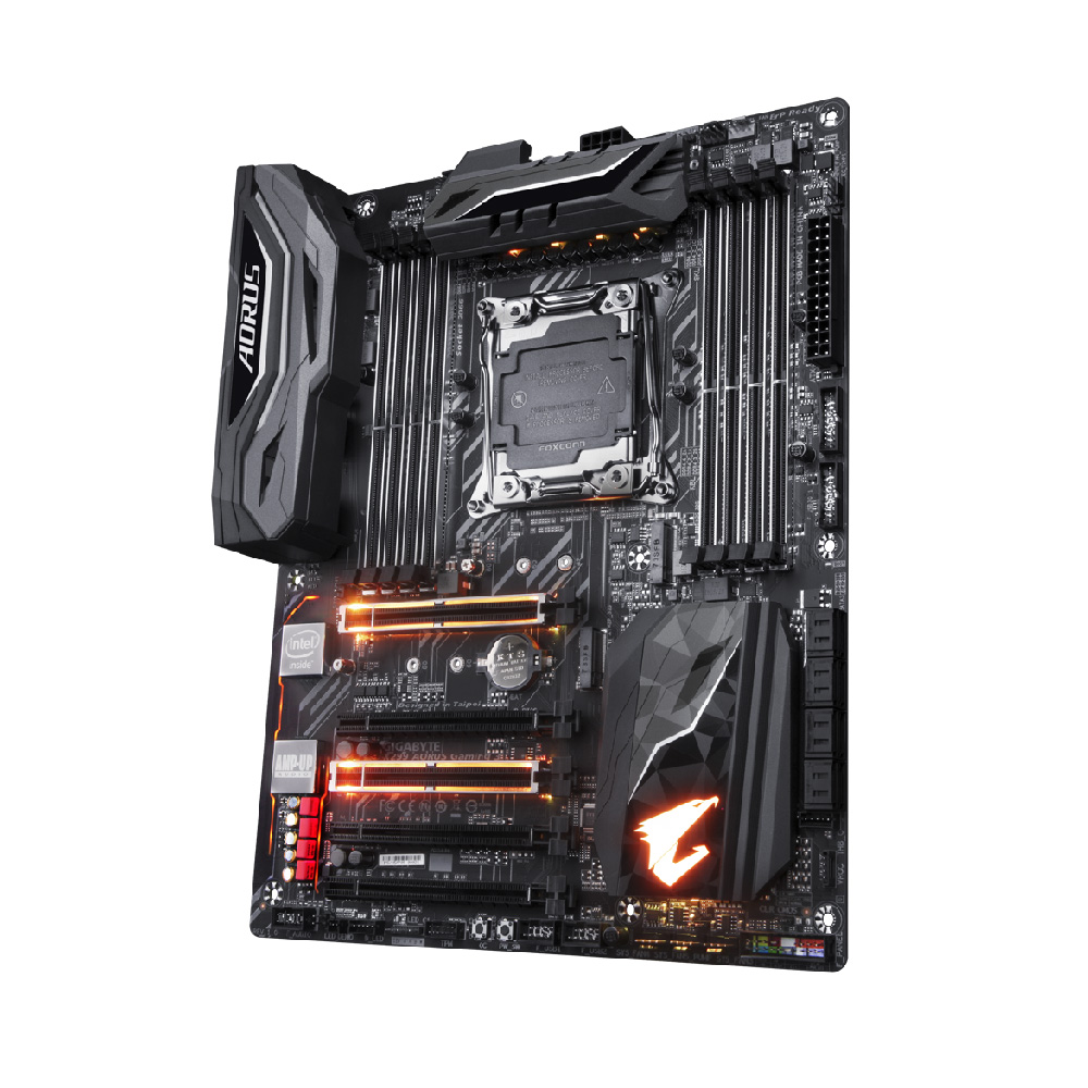 Tarjeta Madre Intel GIGABYTE x299 GAMING 3 con RGB Fusion - Socket LGA2066 Intel X299, 8x DDR4 4266MHz+(OC) t, 4x PCIe 3.0 x16, USB 3.1, M.2. X299 AORUS Gaming 3