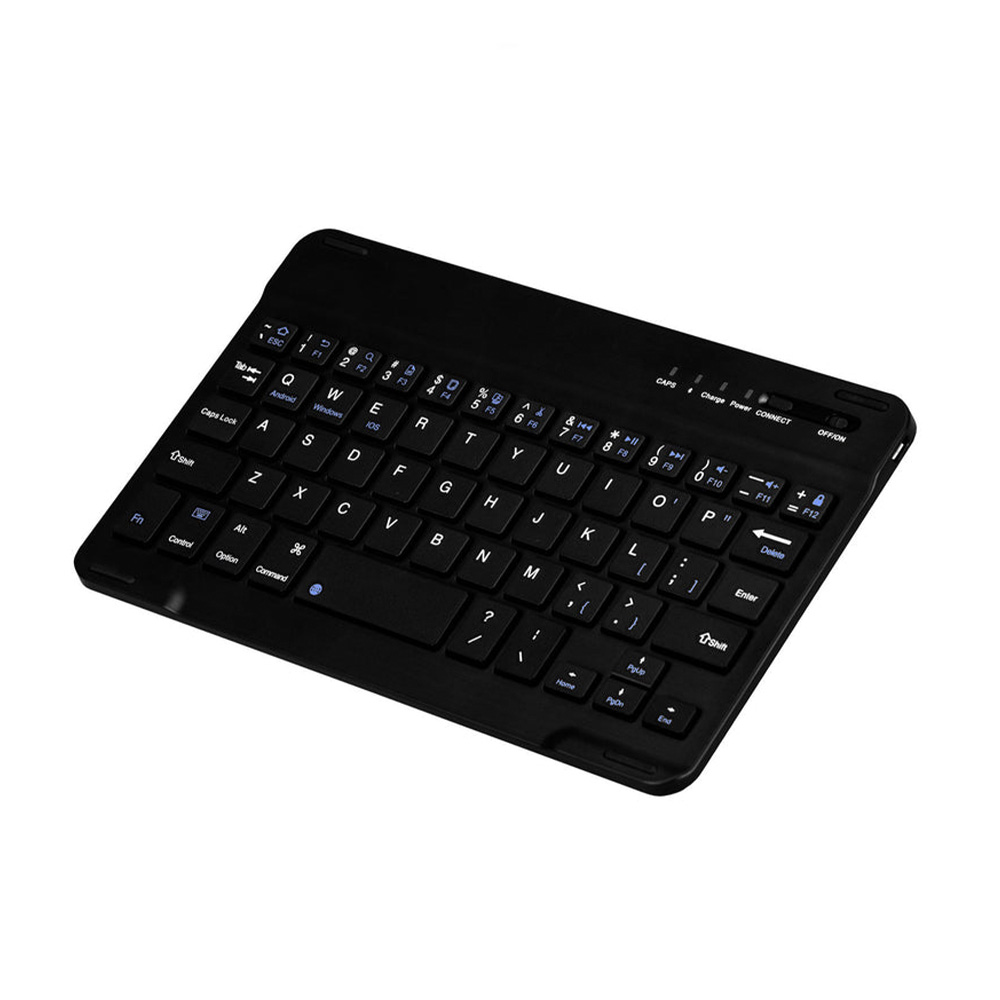 Teclado Argom - Teclado inalámbrico, bluetooth, delgado, liviano, color negro. ARG-KB-0203
