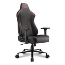 Silla Gamer Sharkoon Skiller SGS30 - Ajustable, estructura de acero, soporte cuello/lumbar, ajuste 90° y 165°, capacidad 130kg, Negro/Rojo.  4044951034796-AF