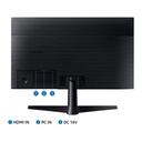 Monitor Samsung LF24T350FHNXZA - Pantalla 24" IPS, resolución 1920X1080, 250cd/m2, AMD freesync, 75Hz, 5ms, 16:9, 1000:1, vga, hdmi, color negro.