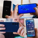 Celular Samsung A55 5G - De 6.6" (1080 x 2340), Cámara frontal 32MP, Cámara 50MP + 12MP + 5MP, Almacenamiento  256GB, 8GB Ram, MicroSD hasta 1TB, Android 14, 500mAh, Color Negro. SM-A556