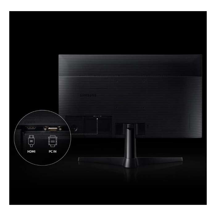 Monitor Samsung LF24T350FHNXZA - Pantalla 24" IPS, resolución 1920X1080, 250cd/m2, AMD freesync, 75Hz, 5ms, 16:9, 1000:1, vga, hdmi, color negro.