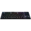 Teclado Logitech G915 TKL - Teclado Mecánico Inalámbrico para Gamers, RGB LightSync, USB/Bluetooth, Inglés, Negro 920-009495