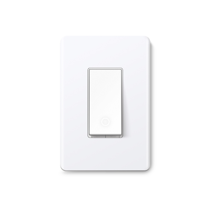 TP-Link Interruptor de 1 Toma luz inteligente, control de voz con Siri, Alexa y Google Assistant, Certificado UL, Temporizador y horario, Instalación guiada fácil, Requiere cable neutro, color: Blanco Tapo S505