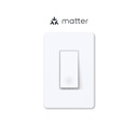 TP-Link Interruptor de 1 Toma luz inteligente, control de voz con Siri, Alexa y Google Assistant, Certificado UL, Temporizador y horario, Instalación guiada fácil, Requiere cable neutro, color: Blanco Tapo S505