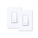 TP-Link Interruptor de 1 Toma luz inteligente x2, control de voz con Siri, Alexa y Google Home | Certificado UL | Temporizador y horario | Instalación guiada fácil | Requiere cable neutro, color: Blanco S5052pc