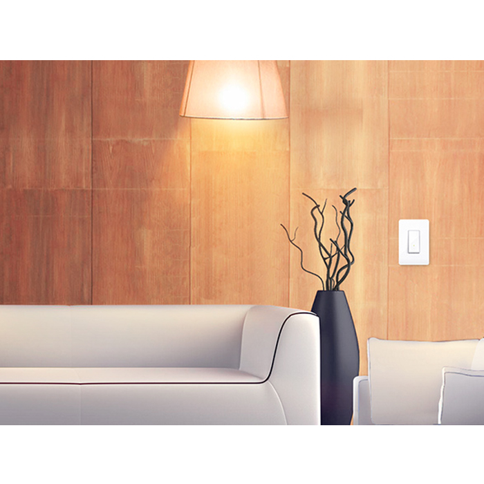 Smarthome TP-Link HS200 - Interruptor de luz inteligente, WiFi, 802.11n/g/b, 2.4GHz, 100-120V, controle por celular mediante app Kasa, compatible con Alexa