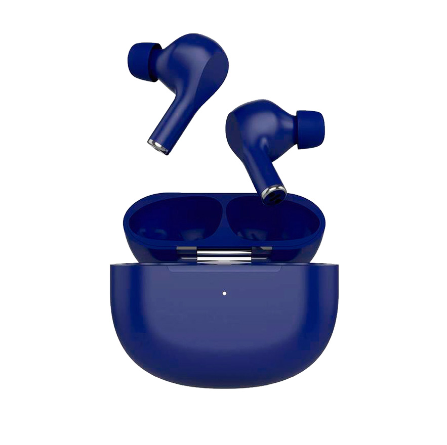 Auricular Klip ZoundBuds, audífonos con micrófono inalámbrico, Bluetooth® V5.1, omnidireccional, IPX4 resistente al agua, color azul. KTE-250BL