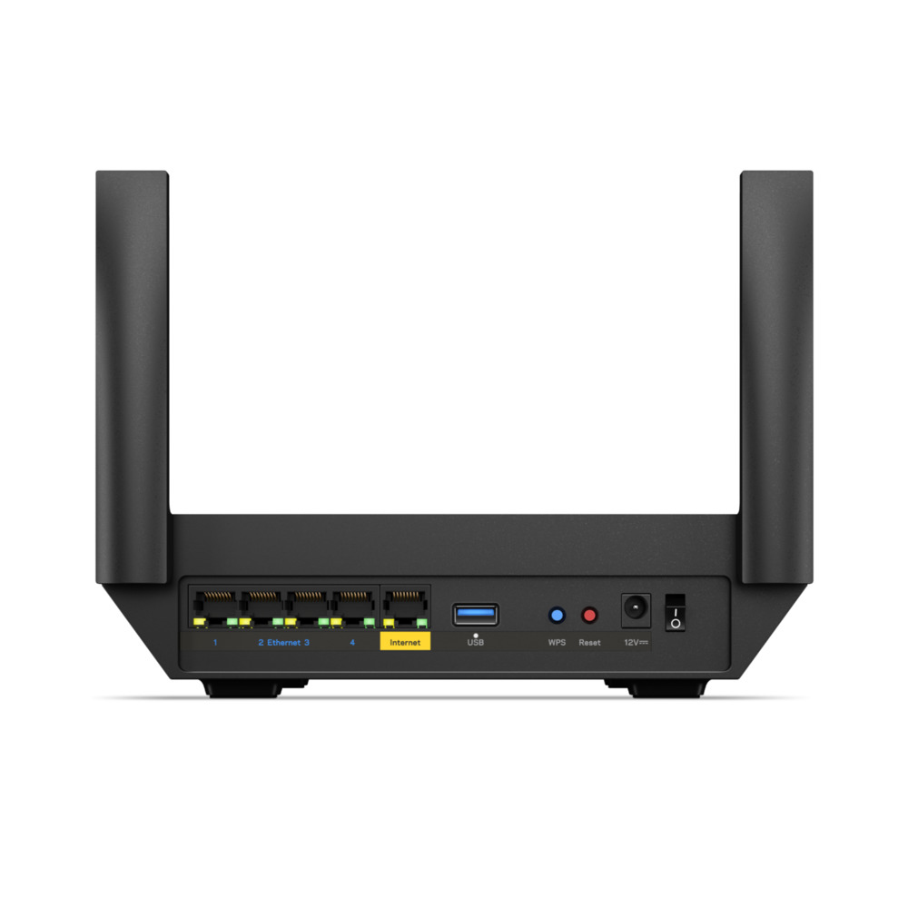 Enrutador Inalámbrico Linksys MR20EC - Para el hogar, tecnología MESH Wifi6, doble banda AX3000. MR20EC
