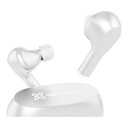 Auricular Klip ZoundBuds, audífonos con micrófono inalámbrico, Bluetooth® V5.1, omnidireccional, IPX4 resistente al agua, color blanco. KTE-250WH