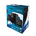 Bocinas Argom ARG-SP-3540BK, SoundBass 40, inalambrico 2.1, 40 Watts, Bluetooth, FM, Audio 3.5, RCA, Color negro.