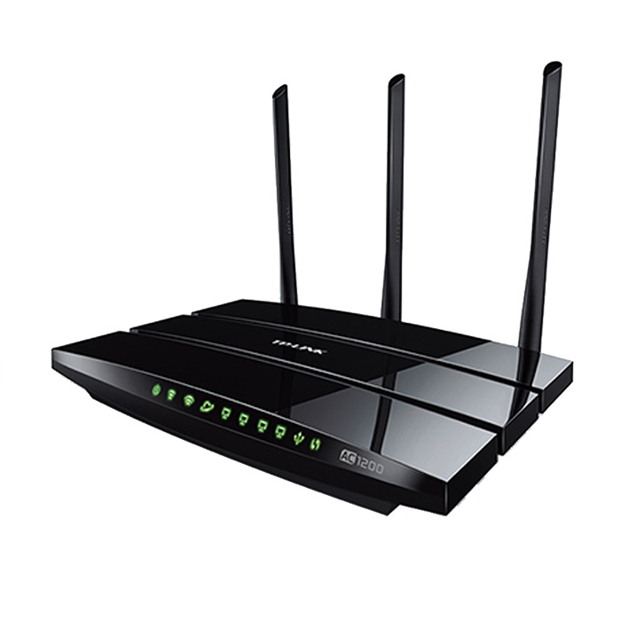 Enrutador Inalámbrico TP-Link Archer C1200 - 802.11ac (300Mbps+867Mbps), banda dual 2.4Ghz/5Ghz, 4 puertos 10/100/1000Mbps, 3 antenas, usb 2.0.
