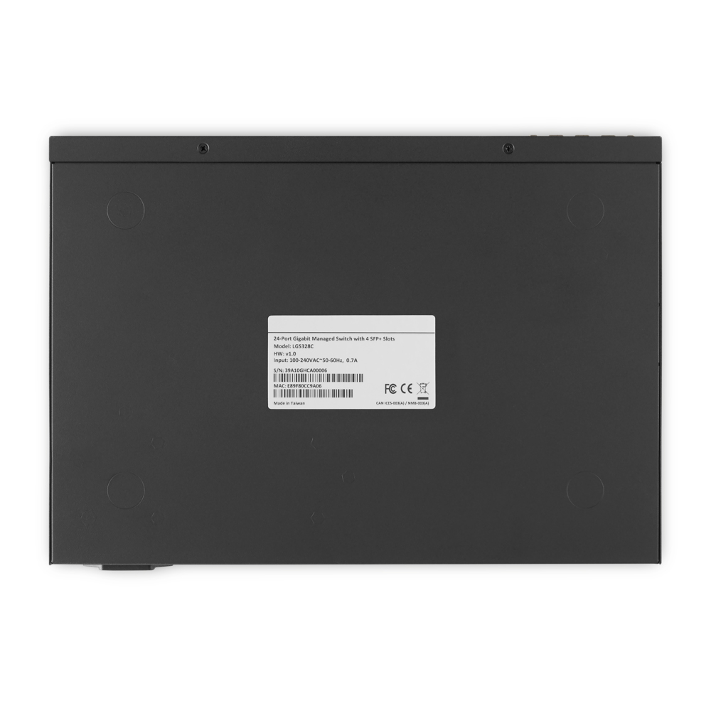 Conmutador (Switch) Linksys LGS328C - Gigabit de 24 puertos Ethernet a 10/100/1000Mbps, SFP + Uplinks. LGS328C